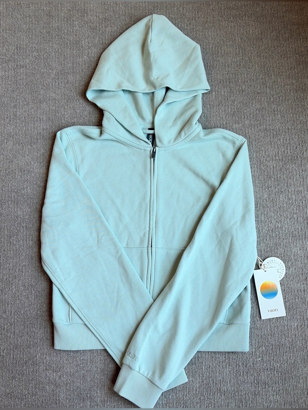 Vuori Women’s XS Sedona Classic Full Zip W/ Hood NWT Color Seaside
